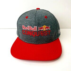Red Bull Conquest New Era Snapback Hat Gray & Red